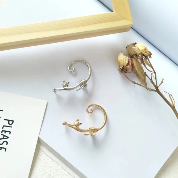 Cat Ear Wrap Earring Cuff Piercing - Picture 3 of 7